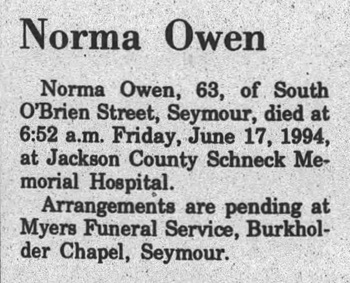 Norma Herring Owen obit, Class of 1948