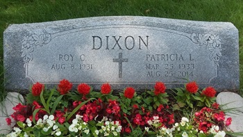 Patricia Collins Dixon gravestone, Class of 1950