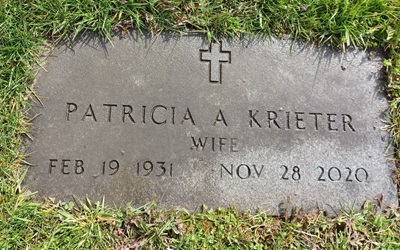 Patricie Kennedy Krieter gravestone, Class of 1949