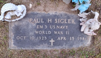 Paul Sigler gravestone, Class of 1942