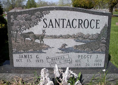 Peggy Cooper Santacroce gravestone, Class of 1951