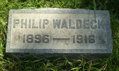 Philip Waldeck gravestone, Class of 1916