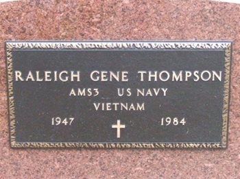Raleigh Thompson gravestone, Class of 1965