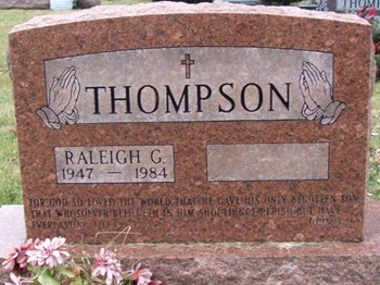 Raleigh Thompson gravestone, Class of 1965