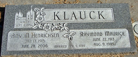 Raymond Klauck gravestone, Class of 1933