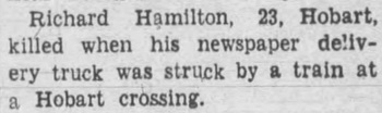 Richard Hamilton obit article, Class of 1942