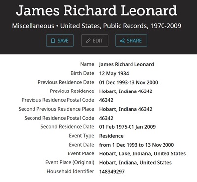 Richard Leonard life info, Cless of 1952