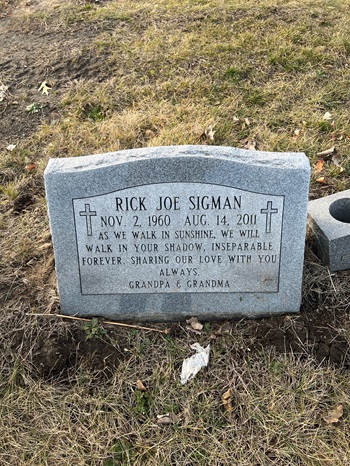 Rick Sigman gravestone, Class of 1980