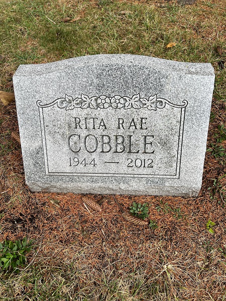 Rita Cobble Fujawa gravestone, Class of 1964
