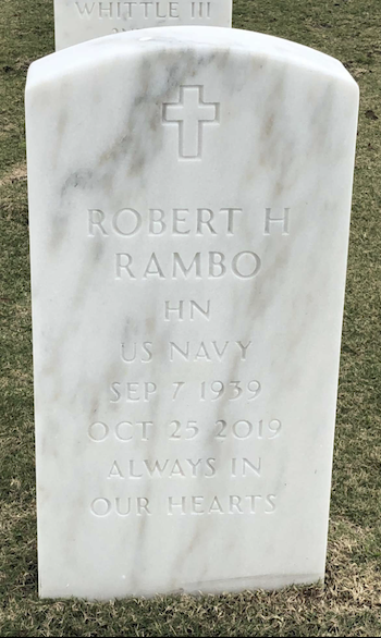 Robert (Bob) Rambo gravestone, Class of 1958