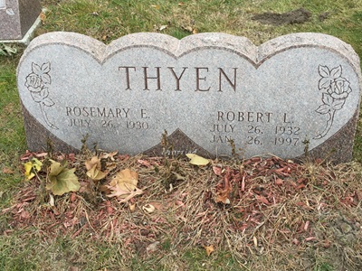 Robert Thyen gravestone, Class of 19t50