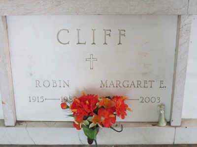 Robin Cliff gravestone, Class of 1934