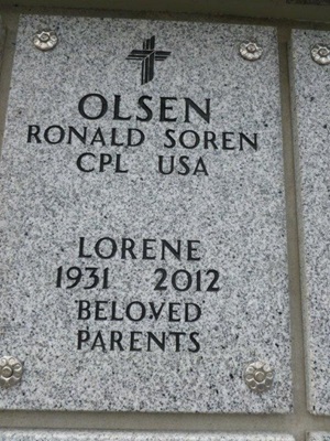 Ronald Olsen gravestone, Class of 1949
