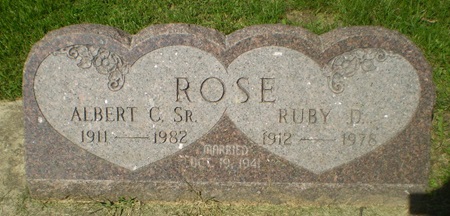 Ruby DarlingRose gravestone, Class of 1930