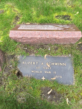 Rupert Schwinn gravestone, Class of 1945