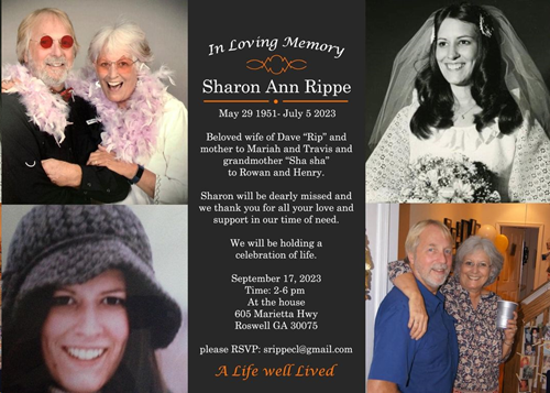 Sharon Coulter Rippe obituary, Class of 1969