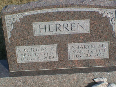 Sharyn Fowler Herren gravestone, Class of 1969