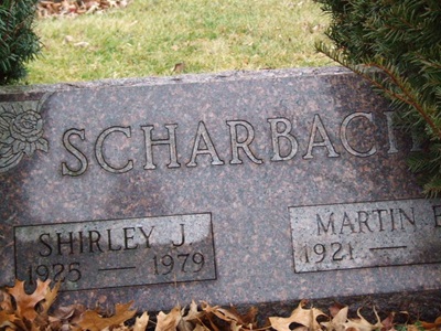 Shirley Haxton Scharbach gravestone, Class of 1943