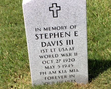 Stephen Davis III gravestone, Class of 1938