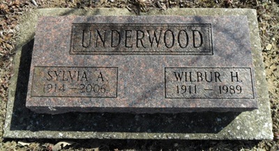 Sylvia Stangebye Underwood gravestone, Class of 1932