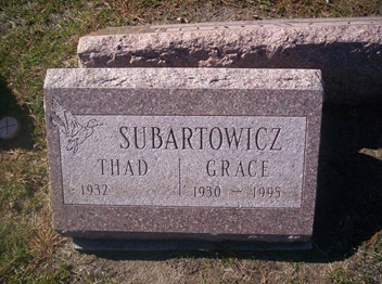 Ted Subartowicz gravestone, Class of 1951