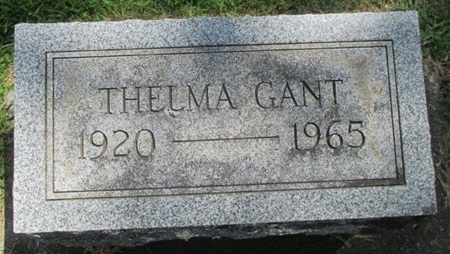 Thelma Smith Calvert Gant gravestone, Class of 1938