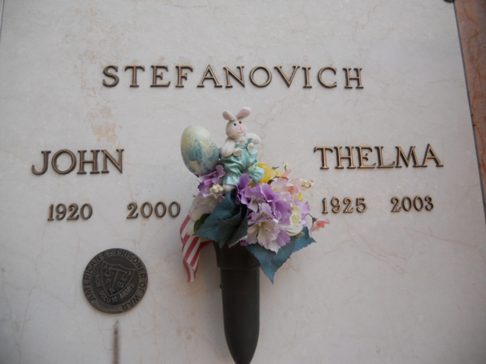 Thelma Merodias Stefanovich gravestone, Class of 1943
