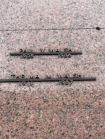 Thelma Surber Walsh gravestone, Class of 1930