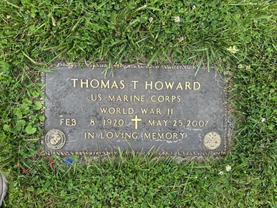 Thomas Howard gravestone, Class of 1940