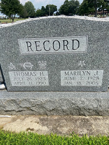 Thomas Record gravestone, Class of 1941