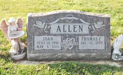 Thomas (Tommy) Allen gravestone, Class of 1948