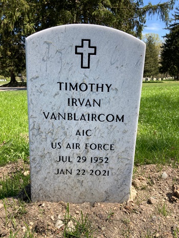 Tim Van Blaircom gravestonr, Class of 1970