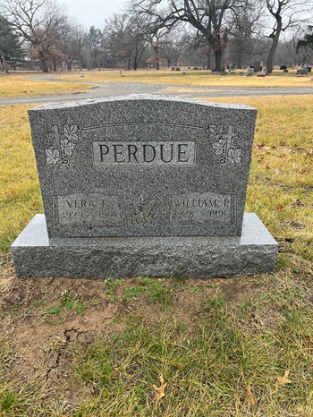 Vera Cullum Perdue gravestone, Class of 1947
