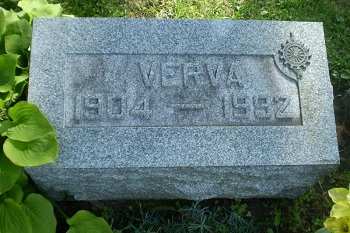 Verva DeFrance Johnson gravestone, Class of 1922