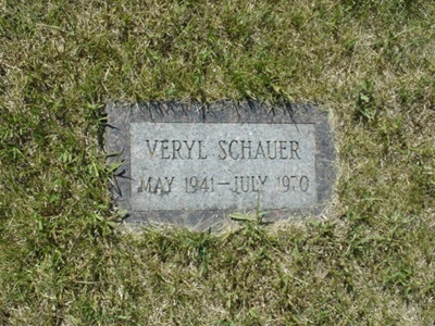 Veryl Schauer gravestone, Class of 1960