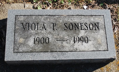 Viola Puettjer Soneson gravestone, Class of 1919