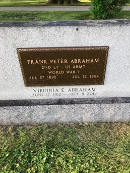 Virginia "Peggy" Wright Abraham gravestone, Class of 1932