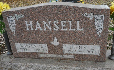 Warren Hansell gravestone, Class of 1945