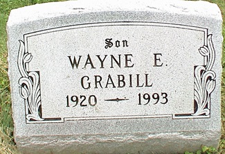 Wayne Grabill gravestone, Class of 1938