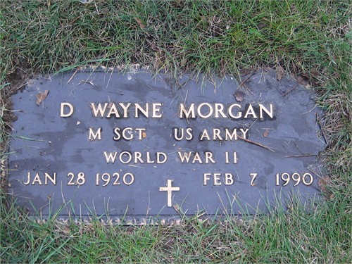 Wayne Morgan gravestone, Class of 1938