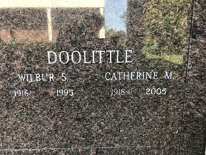 Wilbur Doolittle gravestone, Class of 1936