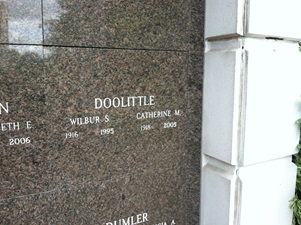 Wilbur Doolittle gravestone, Class of 1936
