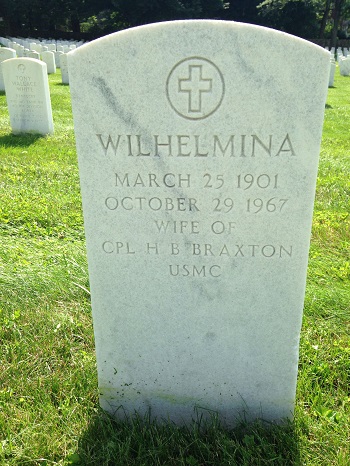 Wilhelmina Middlestadt Braxton gravestone, Teacher