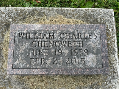 William (Bill) Chenoweth gravestone, Class of 1957