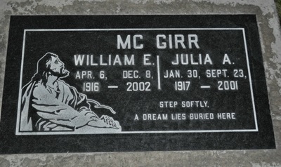 William McGirr gravestone, Class of 1934