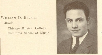 William Revelli yearbook entry, Teacher