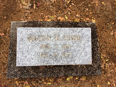 William Rosdil gravestone, Class of 1933