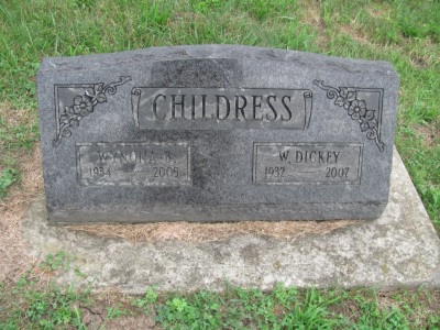 Wynona "Noni" McDole Childress gravestone, Class of 1952